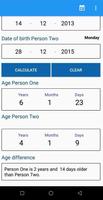 برنامه‌نما Age Calculator عکس از صفحه