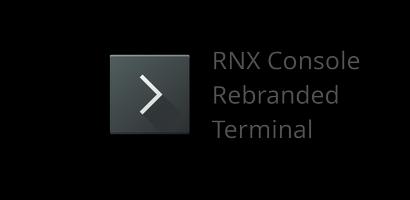 RNX Console Terminal الملصق