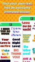 Animated Text Sticker Maker Plakat