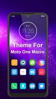 launcher theme for Motorola Moto One Macro pro Affiche