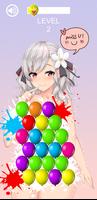 Balloon Pop & Paint Anime Girl скриншот 1