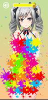 Balloon Pop & Paint Anime Girl скриншот 2