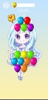Balloon Pop & Paint Anime Girl скриншот 3