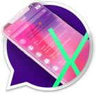Pink Phone X SMS آئیکن