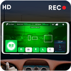 GPS Speedometer Gece Görüş Çizgi Kam: Speed Limit simgesi
