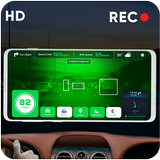 GPS Speedometer Gece Görüş Çizgi Kam: Speed Limit simgesi
