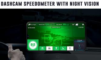 Compteur de vitesse GPS Dash Cam Night Vision Affiche