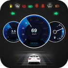 GPS Speedometer OBD2 Dashboard آئیکن