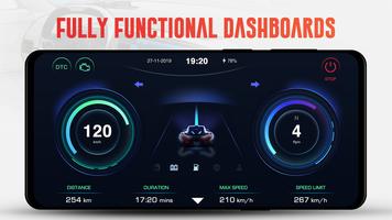 GPS Speedometer OBD2 Dashboard Cartaz