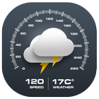 Indicateur de vitesse & prévisions météo en direct icône