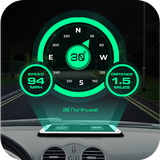 GPS компас HUD спидометр