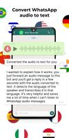 Audio naar tekst voor WhatsApp-poster