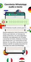 Audios a texto WhatsApp Poster