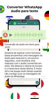 Áudio para texto WhatsApp Cartaz