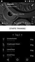 Hanteltraining für zu Hause Plakat