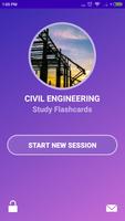 FE Civil Engineering Exam Flashcards Affiche