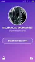 Mechanical Engineering Study Flashcards Affiche