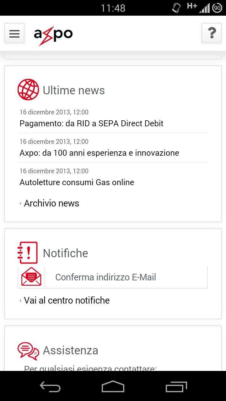 SCARICARE FATTURE AXPO