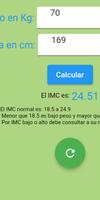 Indice de masa corporal(IMC) ภาพหน้าจอ 1