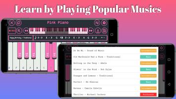 Розовое фортепиано скриншот 1