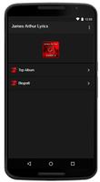 James Arthur Lyrics capture d'écran 3