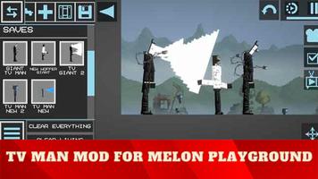 TV Man Mod Melon Playground Affiche