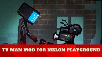 TV Man Mod Melon Playground capture d'écran 1