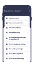 Financial Terms Dictionary screenshot 1