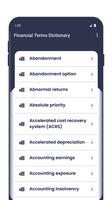 Financial Terms Dictionary اسکرین شاٹ 1