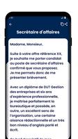 Lettre de motivation screenshot 2