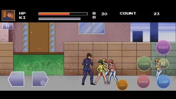 College Brawl Girl Character Plakat