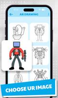 Draw AR : Skibi Toilet Monster স্ক্রিনশট 2