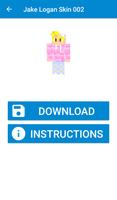 Jake Logan Skins For MCPE captura de pantalla 2