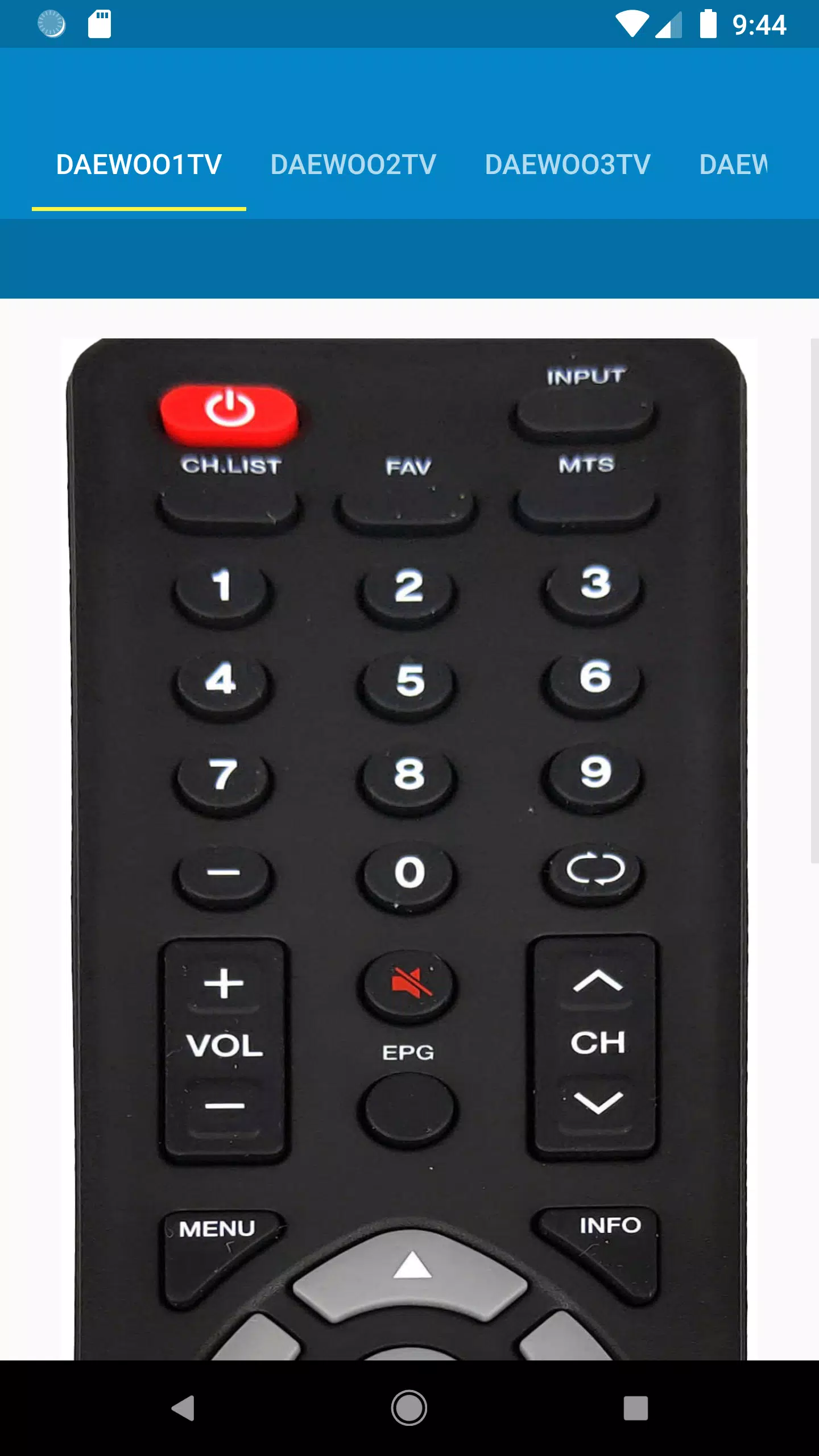Daewoo TV Remote APK for Android Download