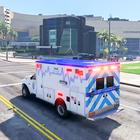US Emergency Ambulance Game 3D icône