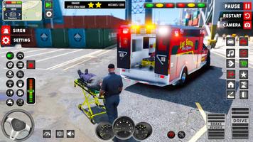 US Emergency Ambulance Game 3D capture d'écran 1