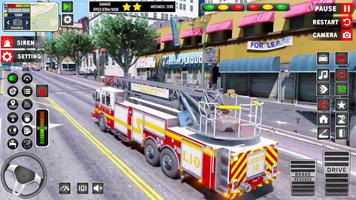 US Emergency Fire Truck Games اسکرین شاٹ 2