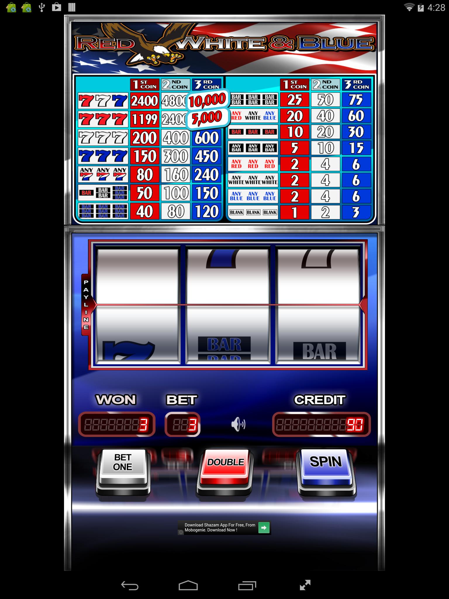 red white blue игровой автомат