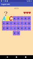 English ABC, alphabet letters test and writing screenshot 1