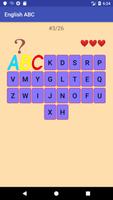 English ABC, alphabet letters test and writing 截图 1