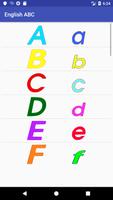 English ABC, alphabet letters test and writing 截图 2
