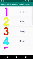 Learn English Words for Shapes, Numbers and Colors スクリーンショット 2