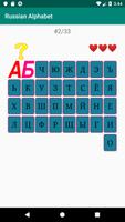 Russian Alphabet, ABC letters  poster