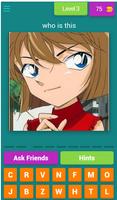 Detective Conan character quiz اسکرین شاٹ 1