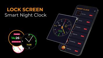 Lock Screen Smart Night Clock Cartaz
