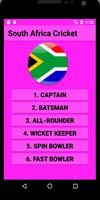 South Africa Cricket Affiche