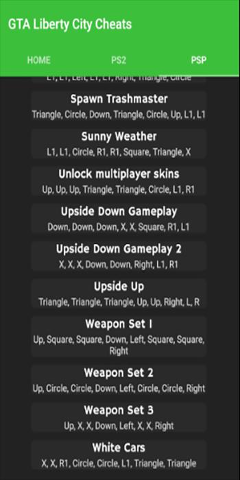Cheat Codes For Liberty City Stories For Android Apk Download