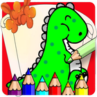 Coloring Of Dinosaur Book icône