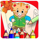 Dani Tiger Coloring Pages For Kids APK