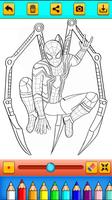 Coloring Book For Spidy Affiche